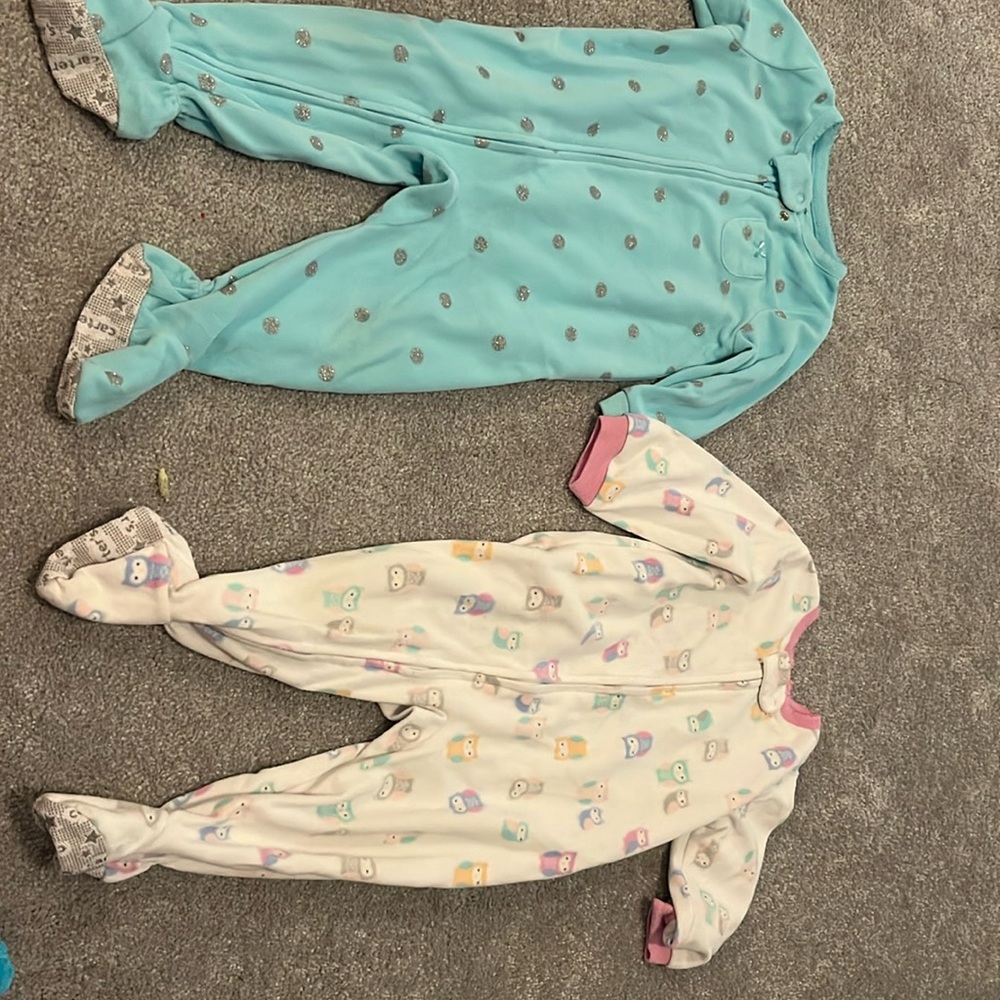2 Carter 12 month fleece outfits